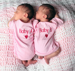 Stock photo of Twin Babies