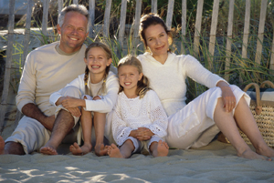 Stock photo Family at the Beach
